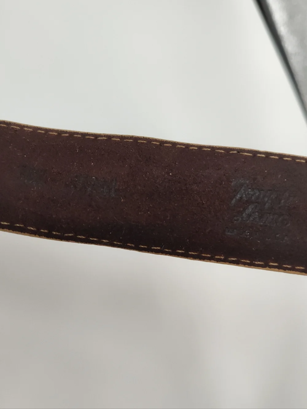 Tony Lama Brown Leather Ostrich Men's Belt Size 32
